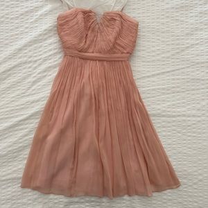 JCrew Blush Strapless Dress, Size 00
